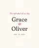 Online Civil Wedding invitation, The Alphabet template