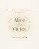 Online Wedding invitation, Entwined template