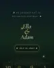 Online Wedding & Baptism invitation, Midsummer Fireflies template